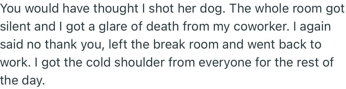 OP’s Refusal to Buy a Coupon Wasn’t Well Received by Their Coworkers. Apparently, They All Started Giving OP the Cold Shoulder