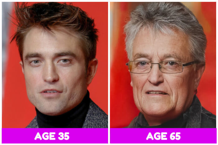 2. Robert Pattinson looks strangely the same and clearly has the same type of hairstyle.