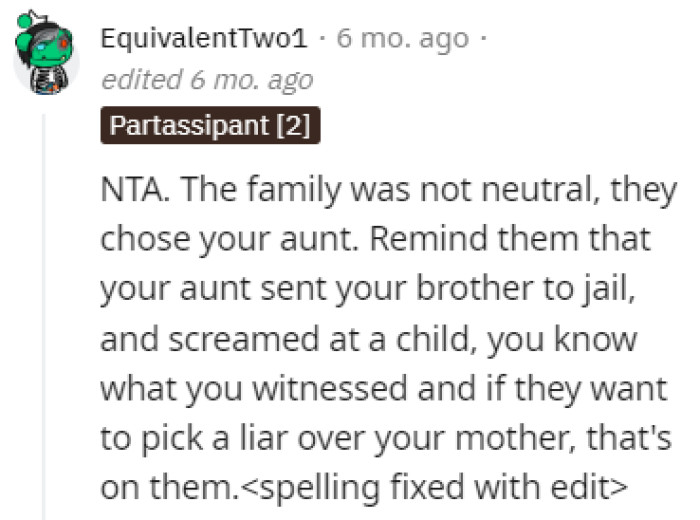 They weren't being neutral