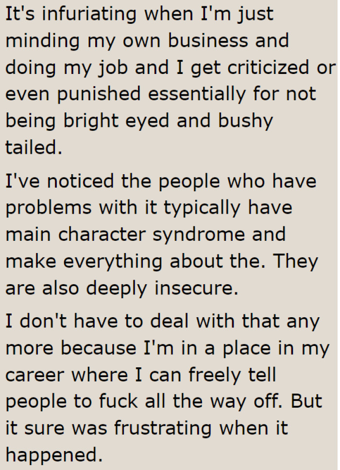 Strangers need to mind their own business.