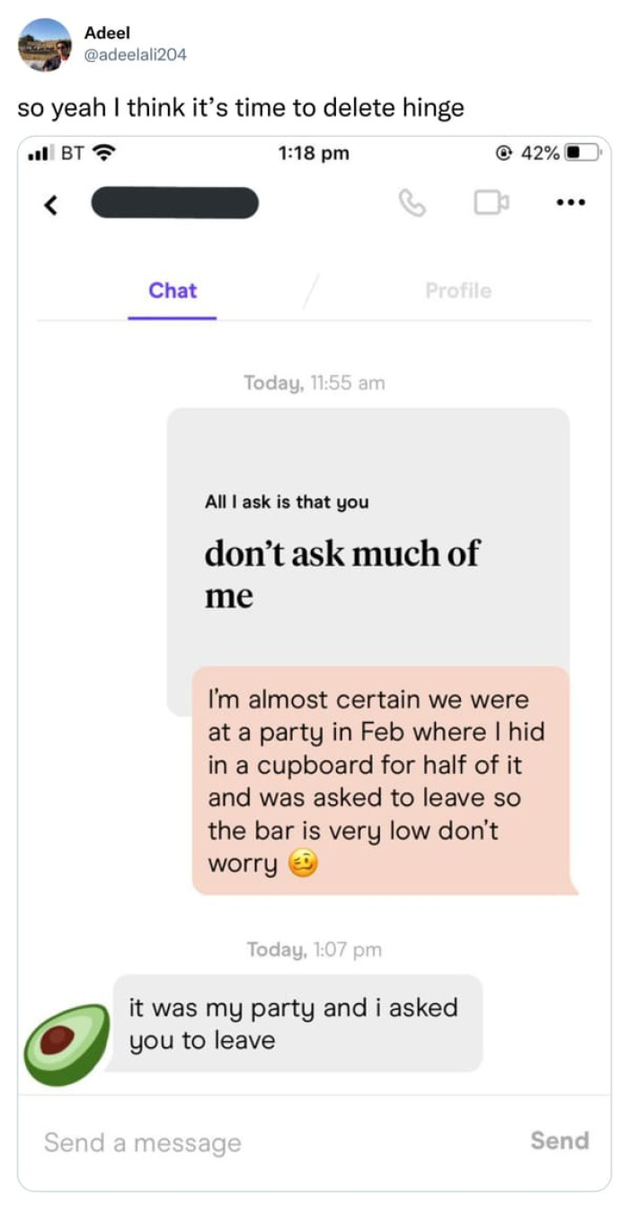 12. Time to delete Hinge