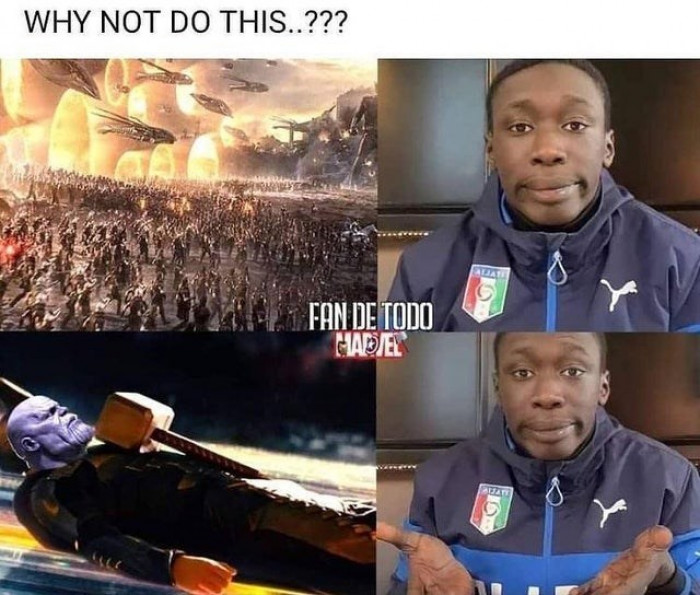 He makes a pretty good point, but just imagine the major plot twist if Thanos actually managed to lift Mjolnir.