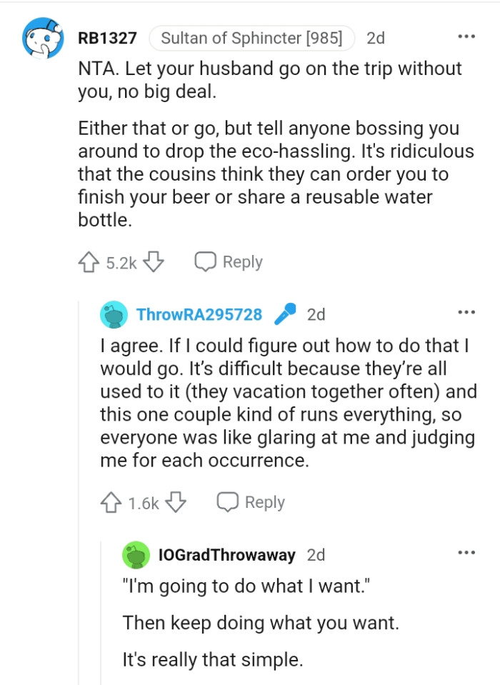 It's ridiculous they think they can order the OP around.