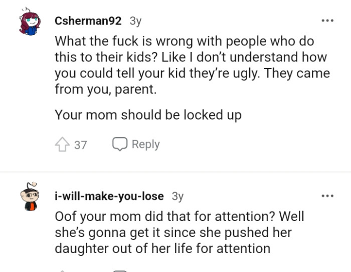 OP's mom should be locked up
