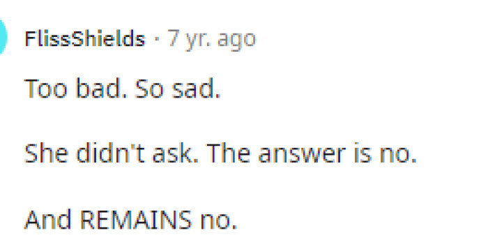 This is very simply put but basically shows how people were thinking when it came to this situation because obviously, she has a right to be concerned.