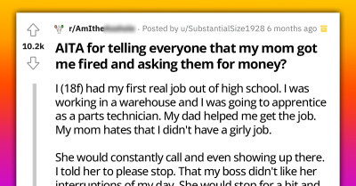 Girl Gets Fired From Her Job Because Her Mom Kept Coming There, Now Asks Money From People Who Were Supporting Her Mother