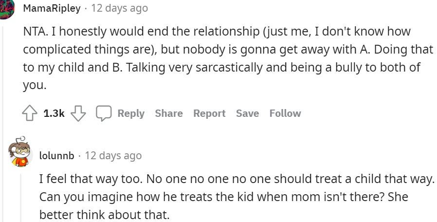 6. No one should treat a child the way your husband did