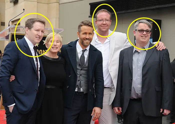 1. Here are Ryan Reynolds and his brothers, Terry, Patrick, and Jeff Reynolds