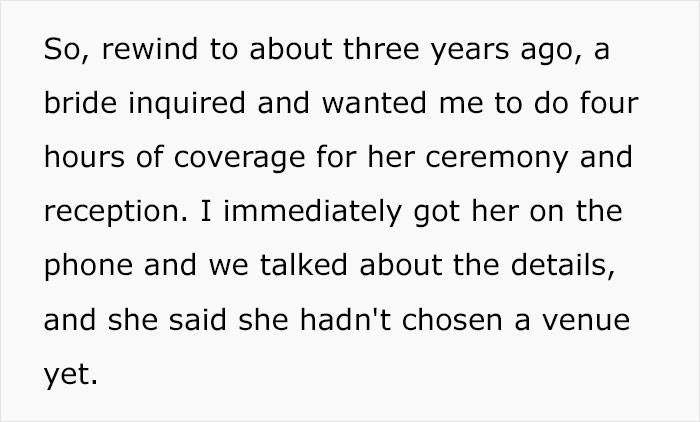Everything was fine at first—they sorted out all the preliminary details, and the only uncertain aspect was the venue for the event.