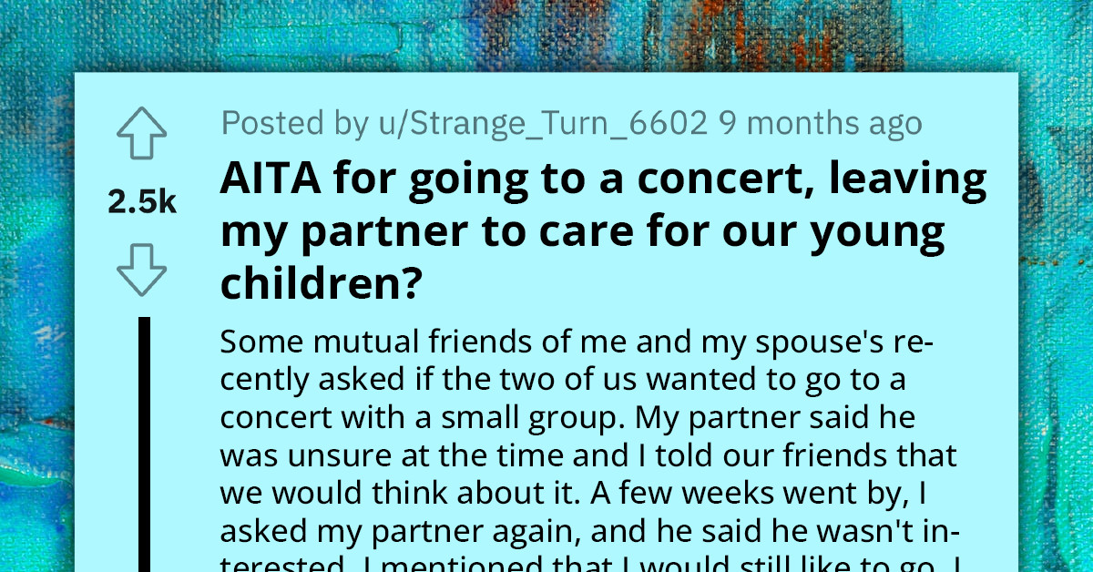 Woman Having Second Thoughts About Attending Concert, Leaving Her Partner Alone for the Evening with Their Two Kids