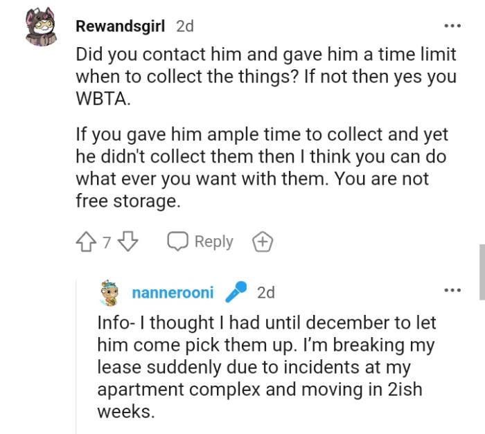 This Redditor wants to know if the OP contacted him and gave him a time limit
