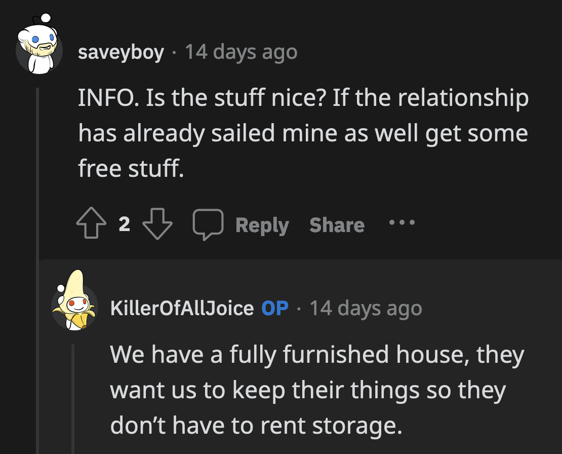 He shouldn't condone his parents' behavior. They are incapable of genuinely kind gestures.