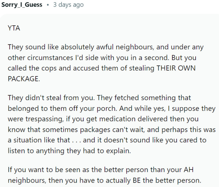 It doesn't sound like OP cared to listen to anything they had to explain.