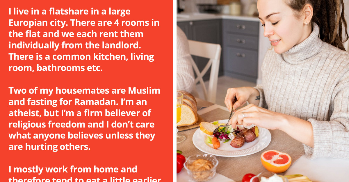 Redditor Refuses To Stop Eating In Front Of His Muslim Roommates Who Are Fasting