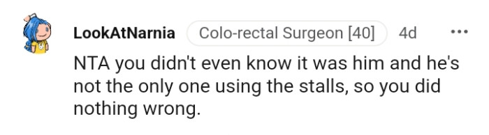 The OP didn't even know it was him, and he exposed himself