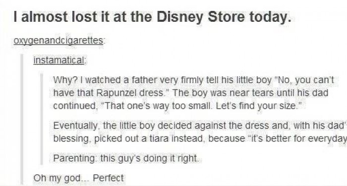 4. The kind of parent people should aspire to be