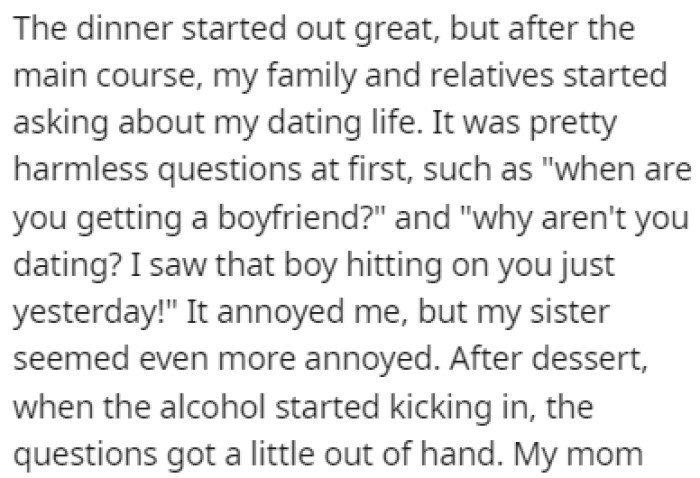 The party was going great until the personal questions started rolling in