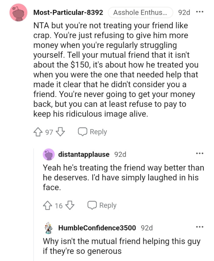 The OP is never going to get his money back