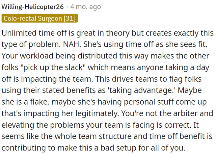 OP is not the judge; raising team issues is right.