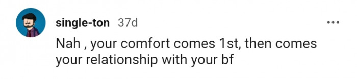 Your comfort comes first