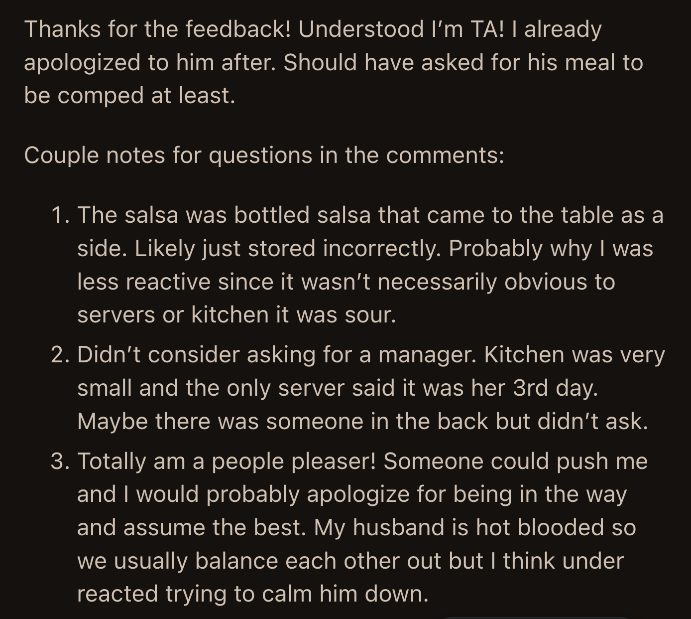 OP accepted the verdict that she was the a**hole.