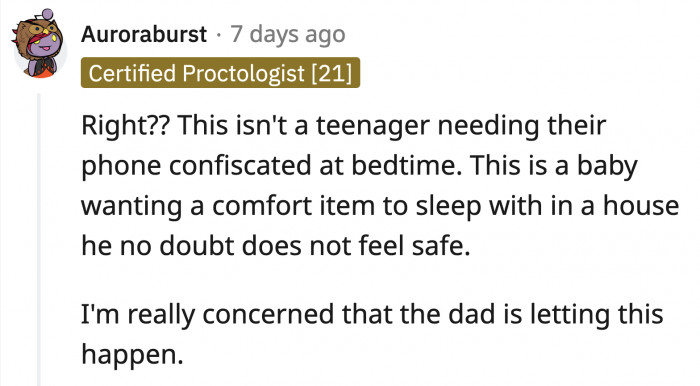 Not only does he tolerate it, he is actively defending the person that caused it.