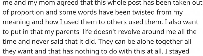 OP and her mom agree that the whole post has been taken out of proportion