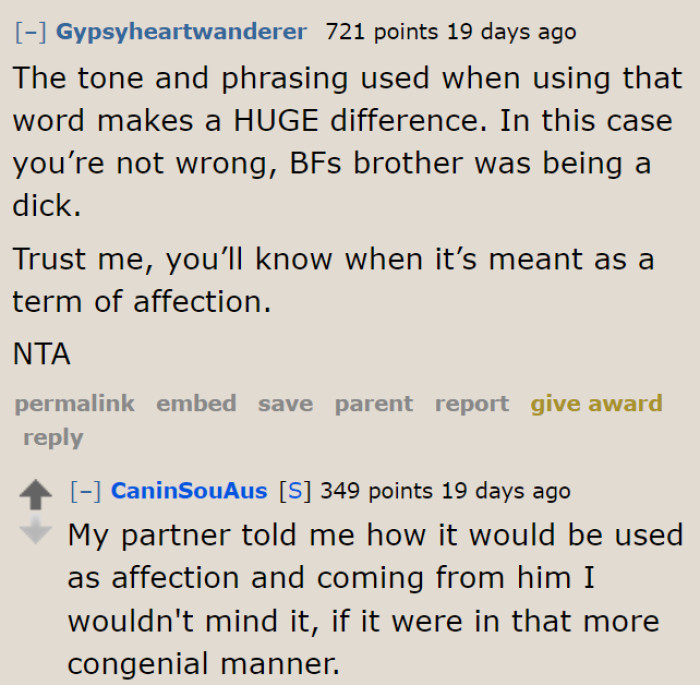 This is true as well. She needs to read the room, and if she felt like his jab was genuine, then it probably was, especially if they were already making jokes.