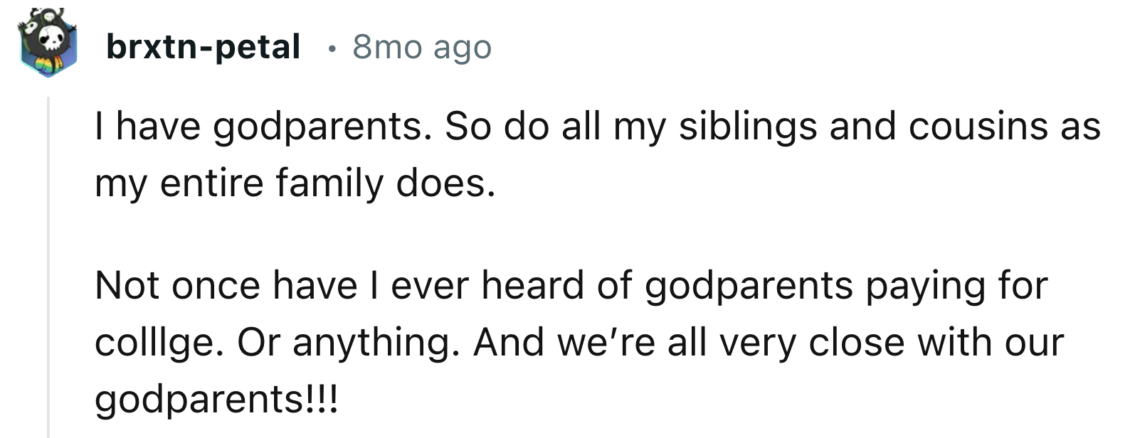 You Can Be Close To Your Godparents Without Asking Them For Any Kind Of Help