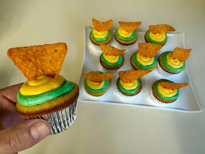 "Mountain Dew Cupcakes With Doritos"