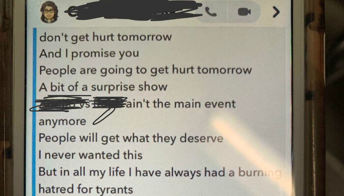 "Some Kid Sent This As A Threat To Our School"