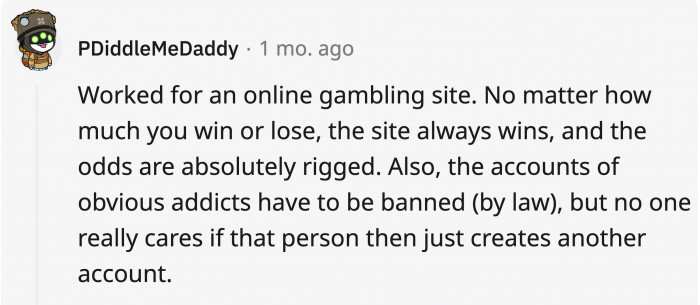 10. The bar isn’t that high for online gambling sites but a lot didn’t know it was this low