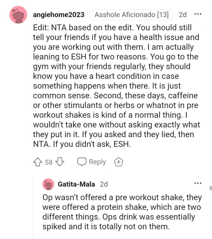 You go to the gym regularly with your friends