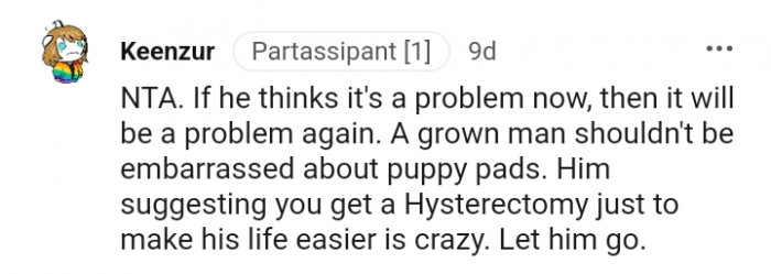 5. A grown man should not be embarrassed