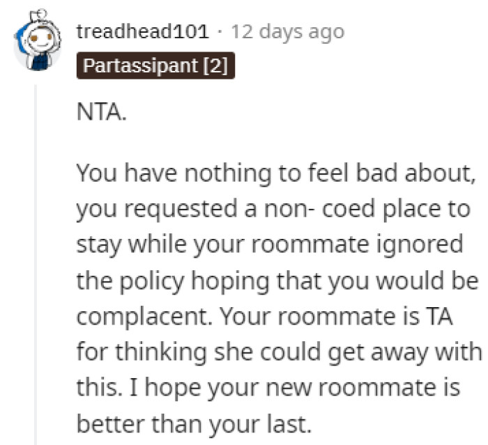 Nothing to feel bad about