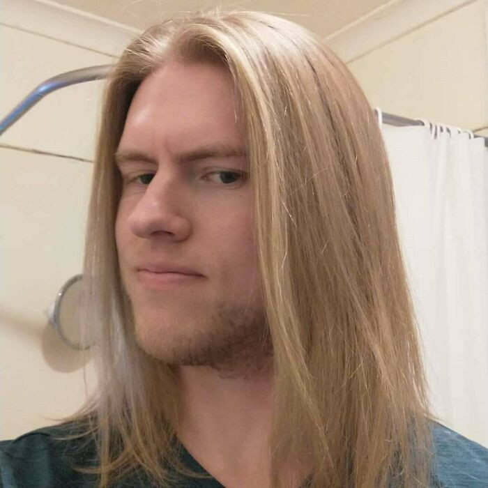 "33 M Melbourne Australia. Grew My Hair Long For The First Time In My Mid-20s And Felt It Suited Me Way Better Than Short Hair Ever Did, Never Going Back 😍"
