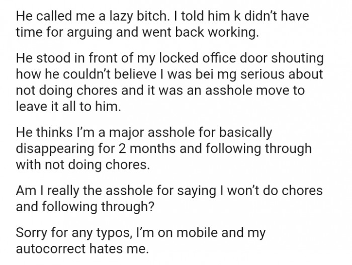 But still, the OP's boyfriend considers her an AH