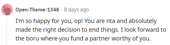 OP defo deserves better.