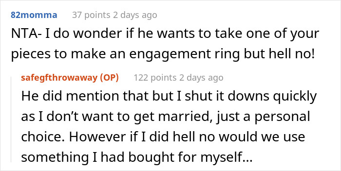 He certainly didn't sound like he genuinely wanted access just so he could make a customized ring.