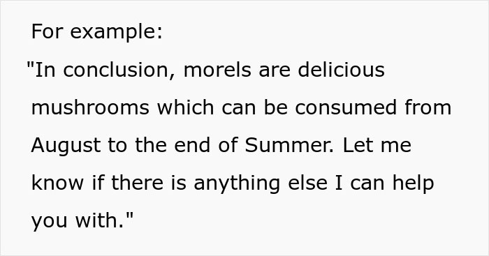 He read thoroughly and discovered that the writings were AI-generated.