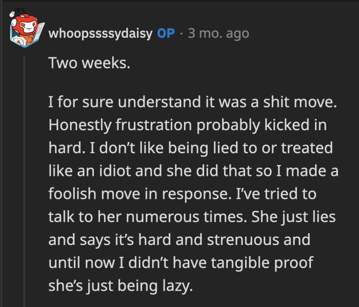 This toxic to-and-fro between husband and wife doesn't bode well for their marriage