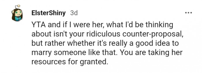 It's really a good idea to marry someone like that