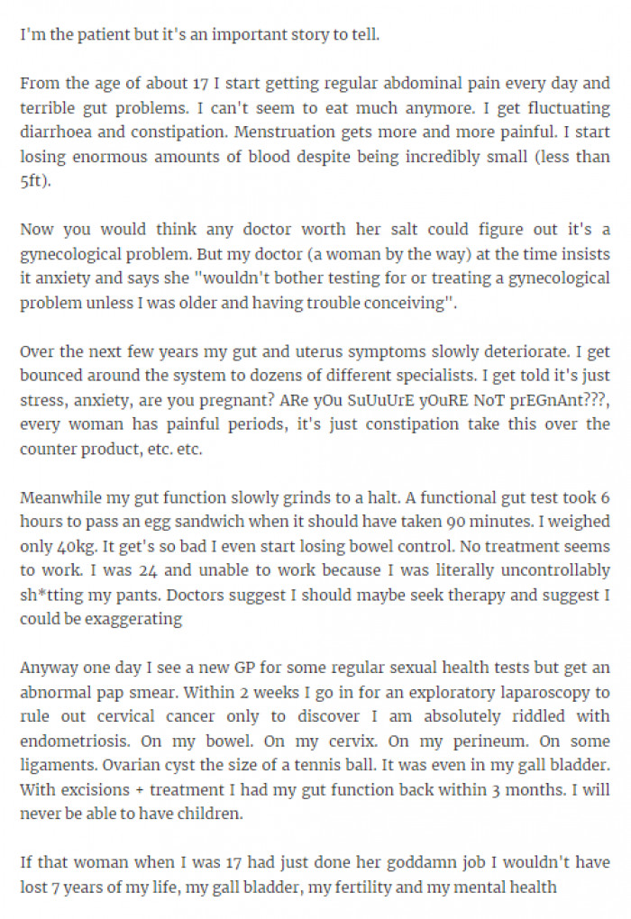 1. Are you sure you're not pregnant?