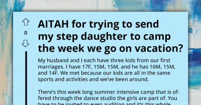 Stepmom Gets Blasted For Pushing Stepdaughter to Attend Dance Camp Instead of Joining Family Vacation