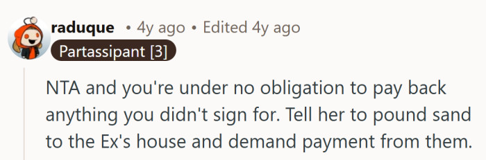 It is validating to hear someone say out loud that you are not responsible for paperwork you never saw.
