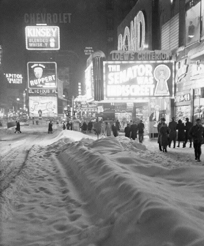 "Winter In Times Square, 1947"