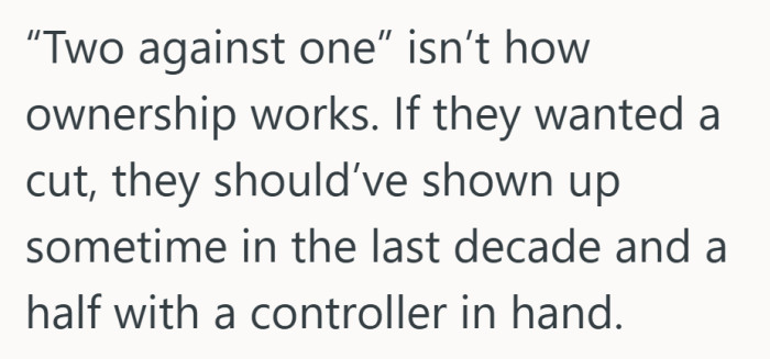 Hard to claim a share when the controller has been gathering dust for a decade.