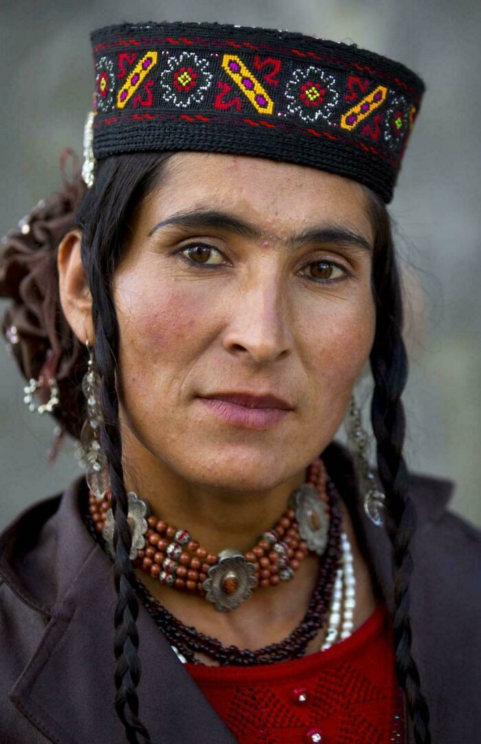 A Wakhi Ethnicity Woman In Xinjiang, China