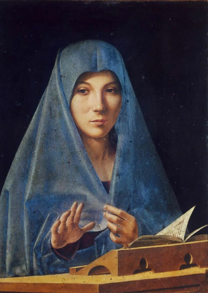 "Virgin Annunciate" By Antonello Da Messina, Created Around 1475