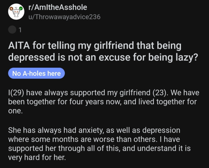 Here's the original post by Reddit user u/Throwawayadvice236: